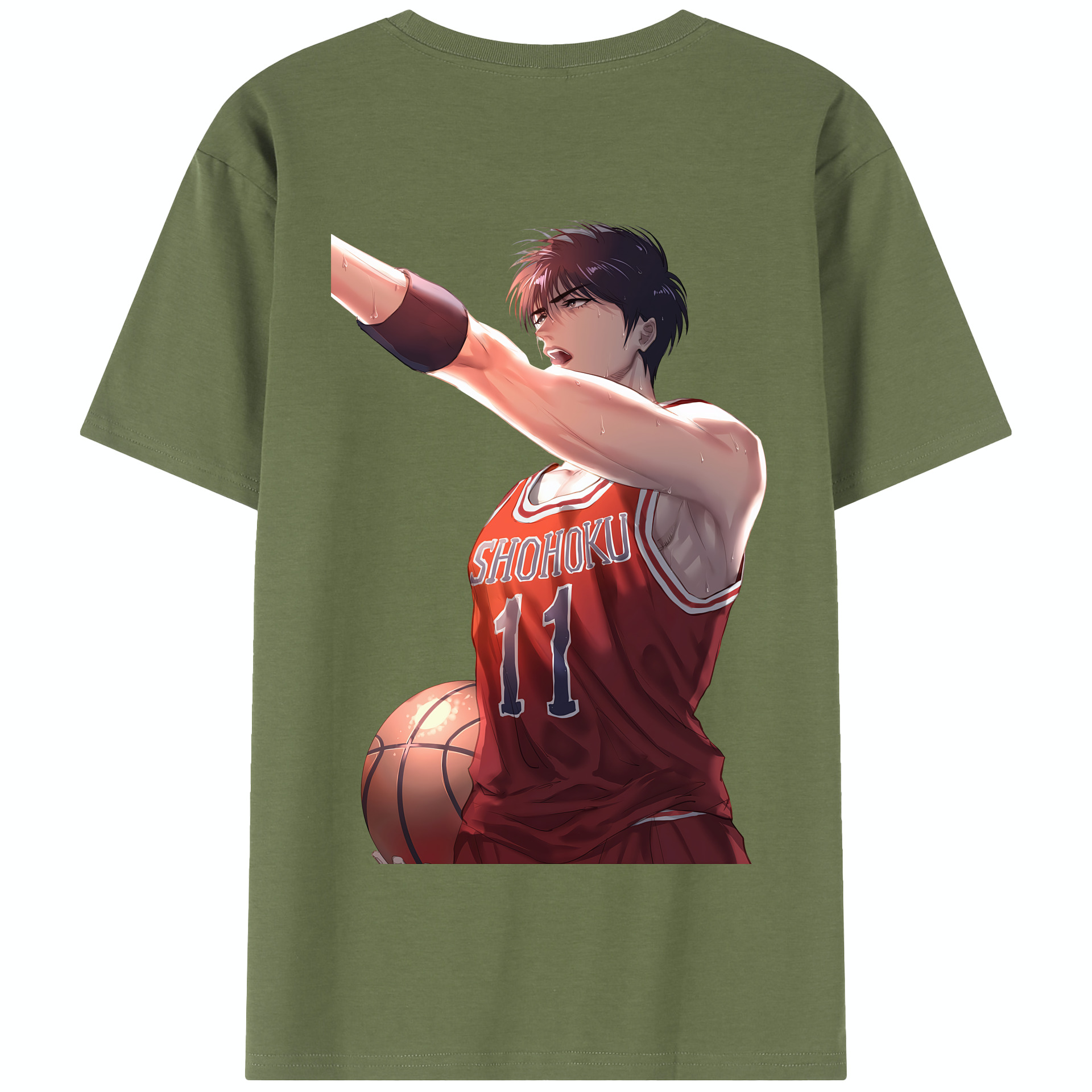 SLAM DUNK／スラムダンク 綿100％半袖Tシャツ（背面プリント）
